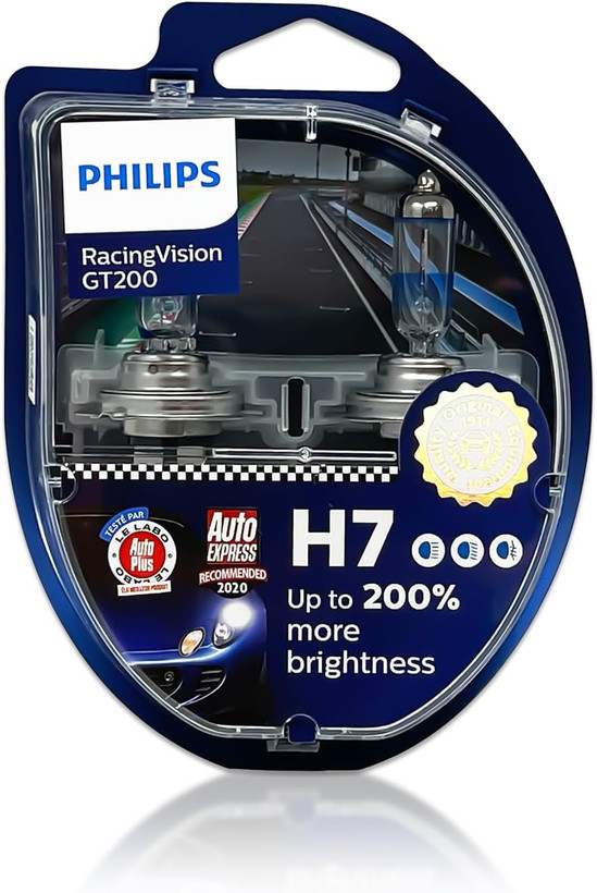 لامپ لامپ خودرو فیلیپس PHILIPS RacingVision GT200 H7 12972RGTS2 UP TO 200%