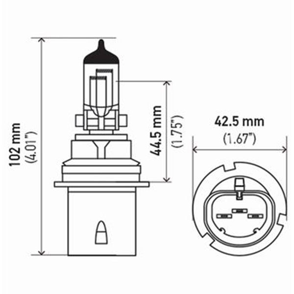 لامپ خودرو HB1-9004 فیلیپس PHILIPS HB1-9004