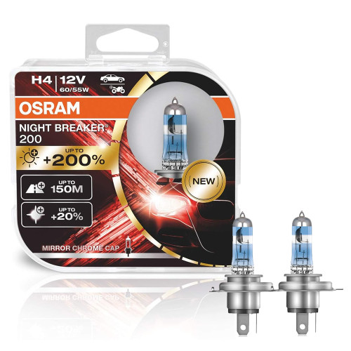 لامپ H4 200% نایت بریکر لیزر OSRAM H4 NIGHT BREAKER LASER 200